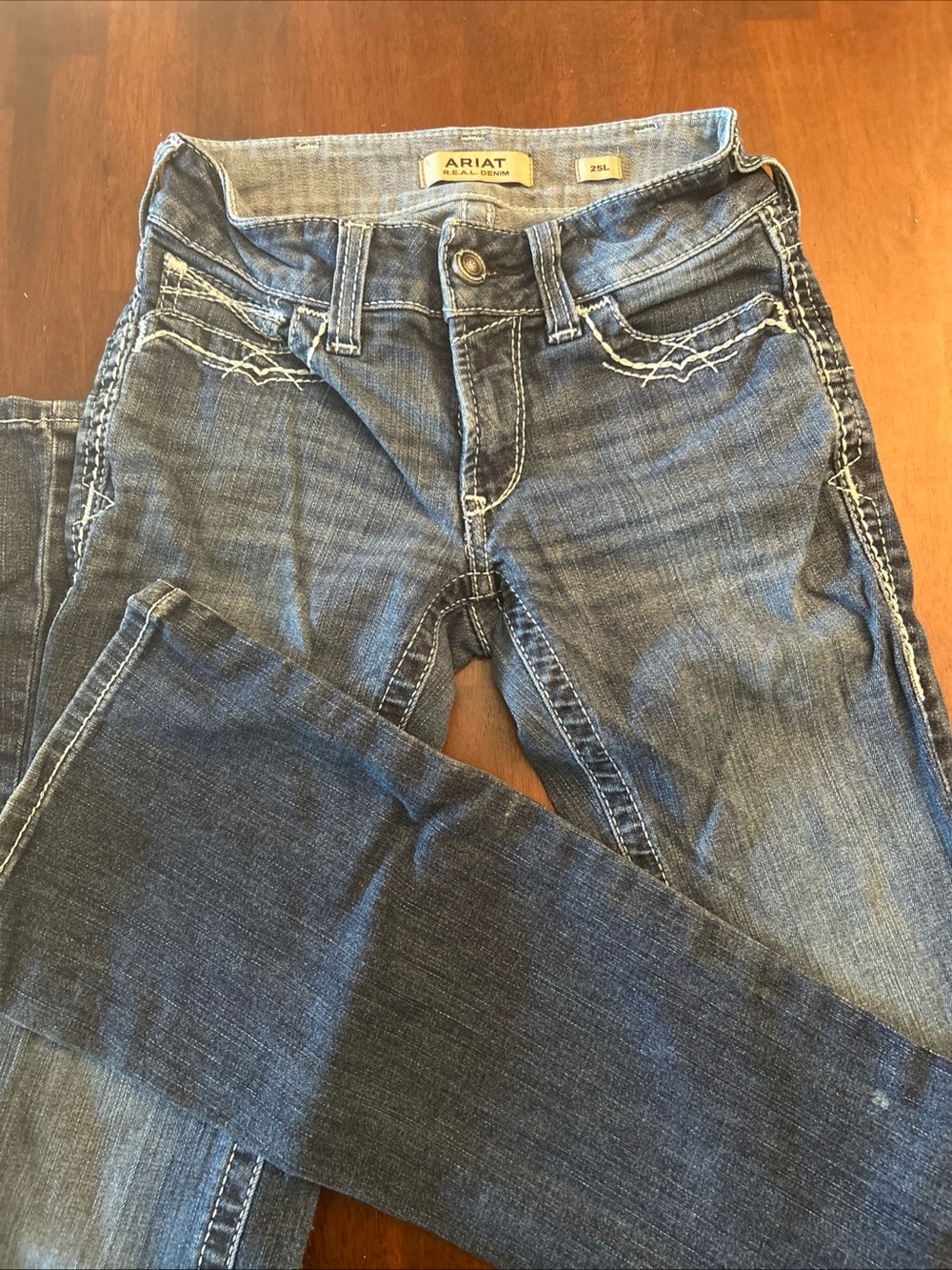 Ariat Women’s Jeans Midrise Bootcut 25 Long Denim Blue Equestrian